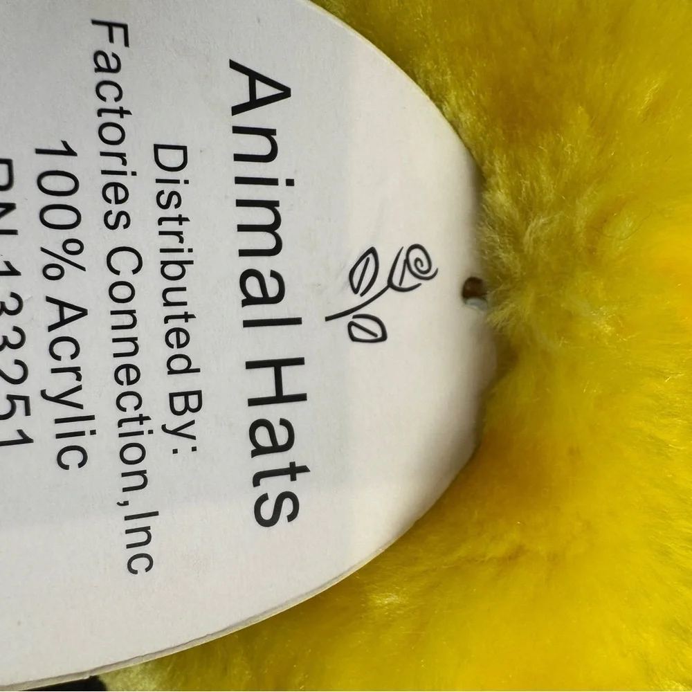 NWT Anima Hats Yellow Duck Hat for Kids Toddlers with Bill and Face
